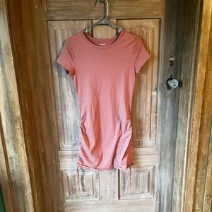 T-shirt dress with ties on the side- Small